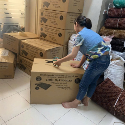 Chiếu Hạt Gỗ Cẩm Cao Cấp - Kích Thước 1,6mx2m hạt 1.2cm ( video , hình thật ) 