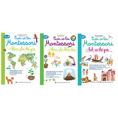 Bộ 3 cuốn sách Cuốn Sổ lớn Montessorry