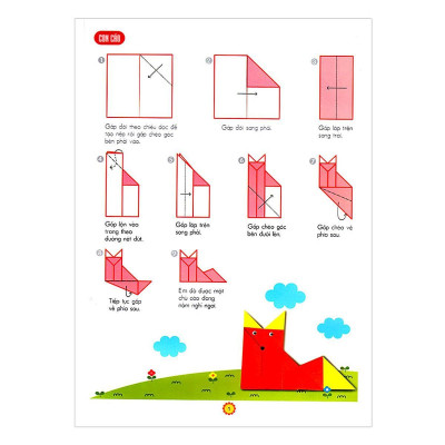 Sách - Em Tập Gấp Hình 4 - 5 Tuổi - Cơ Bản - Đông A