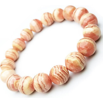 Vòng Tay Đá Đào Hoa Tự Nhiên 11mm - Natural Rhodochrosite Bracelet
