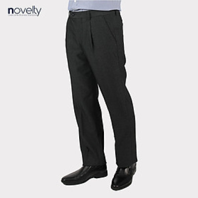 Quần tây nam Novelty 1Ply Classic màu xám hoa văn chìm NQTMMDNT3C2204881