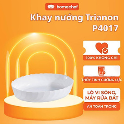 Khay nướng thủy tinh chịu nhiệt Luminarc 22x16cm, dùng lò nướng, lò vi sóng cường lực tốt - P4017