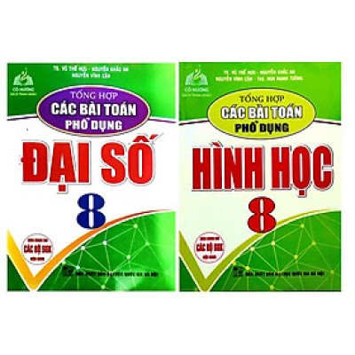 Sách - Combo Tổng Hợp Các Bài Toán Phổ Dụng 8 (Đại số + Hình học)HA-MK