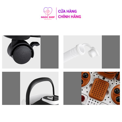 Máy massage chân tự động OROMI ORM-KW610/ORM-610H - Mát-xa thư giãn cao cấp có sục khí, hồng ngoại