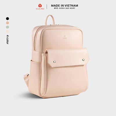 Balo Yuumy ( Thời trang nữ phối ngăn cỡ trung - Balo da Seasand YBA109 )