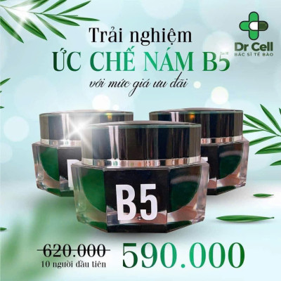 Kem B5 Dr Cell 30g B5 ức chế nám Dr Cell ngăn ngừa nám dưỡng trắng phục hồi da - Hàng Chính Hãng