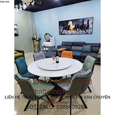 Bàn ăn tròn NK 6 ghế