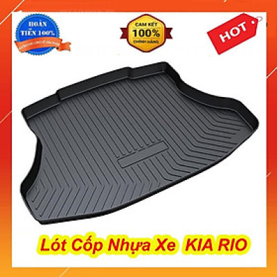 Lót Cốp Nhựa Dành Cho Xe Kia RIO bản SEDAN đời 2014 2015 2016 2017 2018 2019 2020