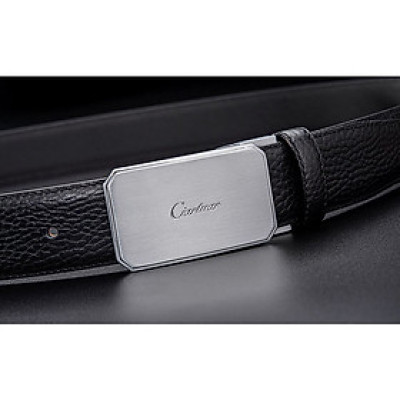 Thắt lưng nam cao cấp BH913 Khóa bấm bằng đồng nguyên khối. Dây da bò vân hạt Dây lưng dây nịt nam