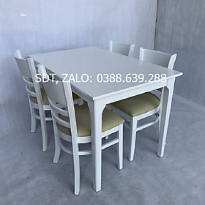 Bộ bàn ăn gỗ tự nhiên