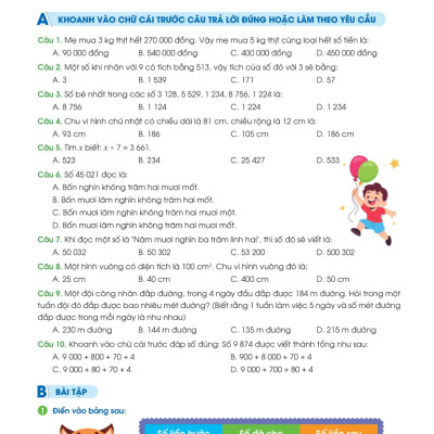 Phiếu Bài Tập Cuối Tuần Toán 4 (35 Tuần Học) - MEGA