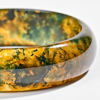 Vòng Băng Ngọc Thuỷ Tảo Huyết Ni 54 Ngọc Quý Gemstones