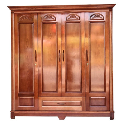 Tủ Áo 4 Cánh Gỗ Xoan Đào , tủ gỗ đựng quần áo , tủ áo 1m8