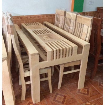 Bàn ăn 2 tầng 8 ghế