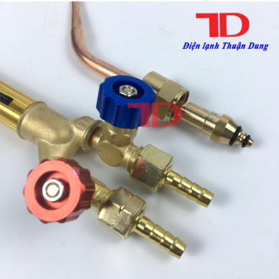 Mỏ hàn gió đá núm vặn xanh đỏ và vàng