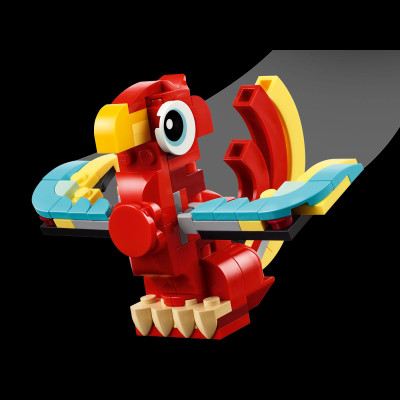 Đồ Chơi Lắp Ráp Rồng Đỏ May Mắn 3 In 1 - Red Dragon - Lego Creator 31145 (149 Mảnh Ghép)