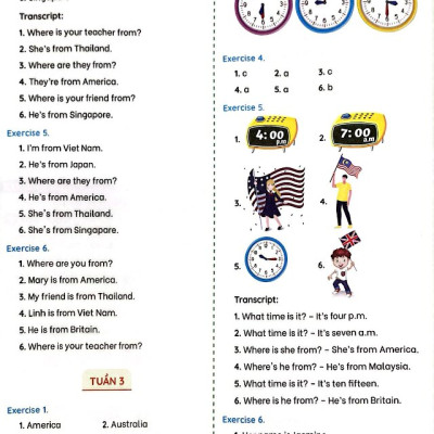 Phiếu Bài Tập Cuối Tuần Tiếng Anh 4 - Global Success (35 Tuần Học)  - MEGA