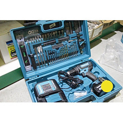 MÁY KHOAN BÚA, VẶN VÍT DÙNG PIN 18V ( KÈM 101 MŨI KHOAN) (01 ĐẾ SẠC 01 PIN 18V 3.0AH) MAKITA DHP482SFX6- HÀNG CHÍNH HÃNG