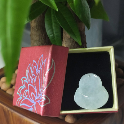 Mặt Dây Chuyền Đá Cẩm Thạch Phật Di Lạc Nhỏ 22mm CV0114