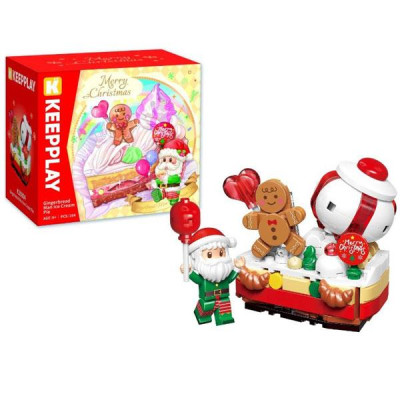 Đồ Chơi Lắp Ráp Chủ Đề Giáng Sinh - Gingerbread Man Ice Cream Pie - Keepplay K29804 (164 Mảnh Ghép)