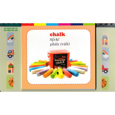 Sách - Bộ Thẻ Học Tiếng Anh - Phát Triển Trí Tuệ Cho Trẻ - Dụng Cụ Học Sinh - Hồng Ân