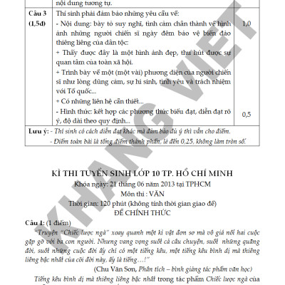 Bồi Dưỡng Học Sinh Giỏi Văn 9 Thi Vào Lớp 10 - KV