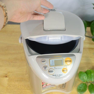 Bình thủy điện Zojirushi 3L CD-JUQ30-CT, công suất 800W, sản xuất tại Nhật, bảo hành 1 năm | HÀNG CHÍNH HÃNG