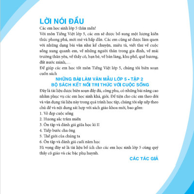 Sách - Những Bài Làm Văn Mẫu Lớp 5 - Kết Nối - ndbooks