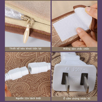 Đai chườm nóng thảo dược Cổ Vai Gáy Ngải cứu Đông Y giảm đau nhức mỏi thoái hóa cổ vai gáy