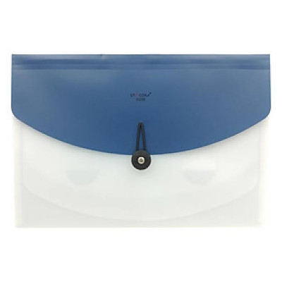 Bìa Cặp Stacom File A4 4 Ngăn D208 - Màu Xanh