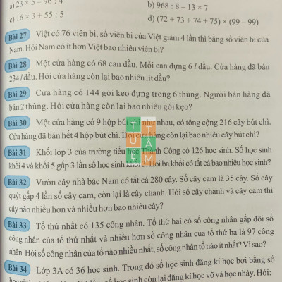 Sách - Toán nâng cao lớp 3