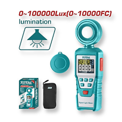 MÁY ĐO CƯỜNG ĐỘ ÁNH SÁNG 100000LUX KỸ THUẬT SỐ TETLU031 TOTAL - HÀNG CHÍNH HÃNG