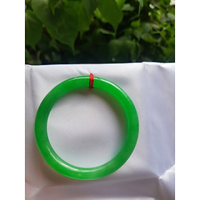 Vòng tay đá cẩm thạch Lý K 49A Sao size 49mm x 7mm  Màu xanh lá bóng đẹp mạng Mộc Hỏa ạ  Nữ tay nhỏ 45kg - 49kg đeo trẻ đẹp ạ