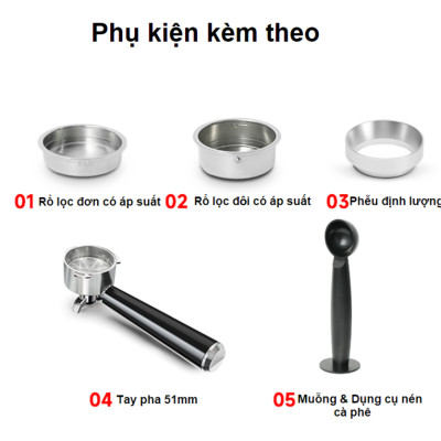 Máy pha và xay cà phê bán tự động 3 trong 1 Espresso, Cappuccino, Latte thương hiệu Mỹ cao cấp HiBREW H20 - Công suất 1500W 20bar - Hàng nhập khẩu