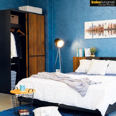 Tủ̉ quần áo cửa lùa 2 cánh BÌNH LONG gỗ công nghiệp cao cấp, phối màu nâu đen hiện đại