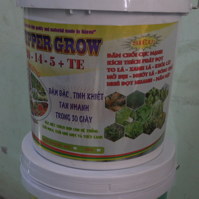 XÔ PHÂN BÓN TĂNG TRƯỞNG NPK 30-14-5 TE , LỚN LÁ , TO LÁ, LỚN TRÁI , DÀI THÂN  , MẬP THÂN , MẬP NỤ
