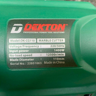 MÁY CẮT GẠCH & CƯA GỖ 1400W 110MMDEKTON DK-CG110 - HÀNG CHÍNH HÃNG