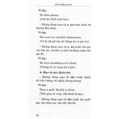 Sách - Sổ Tay Tiếng Anh Lớp 8 - Dùng Chung Cho Các Bộ SGK Hiện Hành - Hồng Ân
