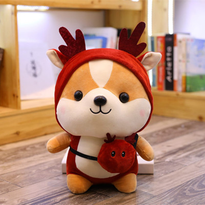 Gấu bông chó Shiba cosplay 25cm cao cấp - Đồ chơi thú nhồi bông chó Shiba cosplay bông gòn mềm mịn, bền đẹp, dễ sử dụng và an toàn cho trẻ nhỏ Quà Tặng Thú Bông 