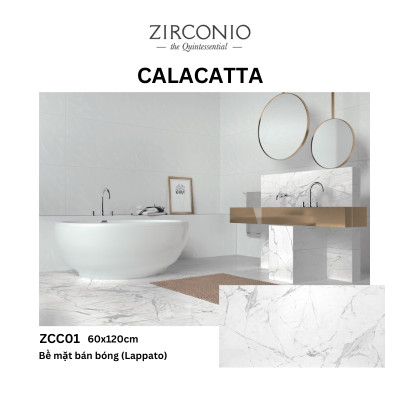 Gạch NIRO GRANITE - ZIRCONIO ZCC01 CALACATTA - 60x120cm - 2 viên/thùng(1.44m2)