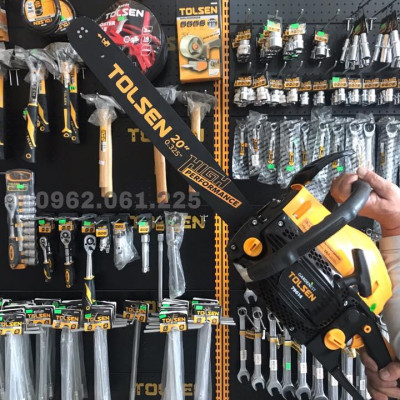 MÁY CƯA XÍCH CHẠY XĂNG 2.6Hp TOLSEN 79614 - HÀNG CHÍNH HÃNG