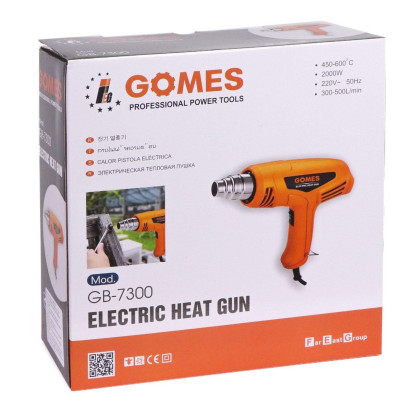 MÁY THỔI NHIỆT 2000W (450 - 600 ĐỘ C) GOMES GB-7300 - HÀNG CHÍNH HÃNG