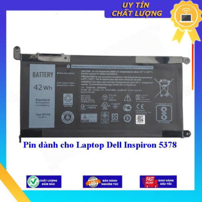 Pin dùng cho Laptop Dell Inspiron 5378 - Hàng Nhập Khẩu New Seal