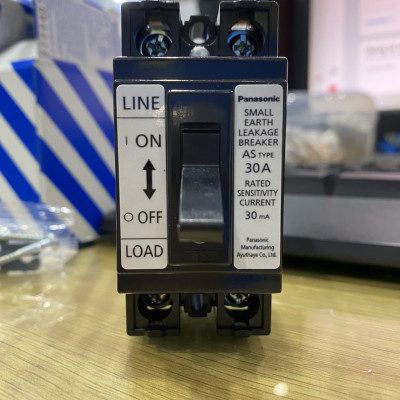 Cầu dao chống giật Panasonic BJS-3030NA2 dòng rò 15mA-30mA dòng tải 30A (CB cóc) - Hàng chính hãng