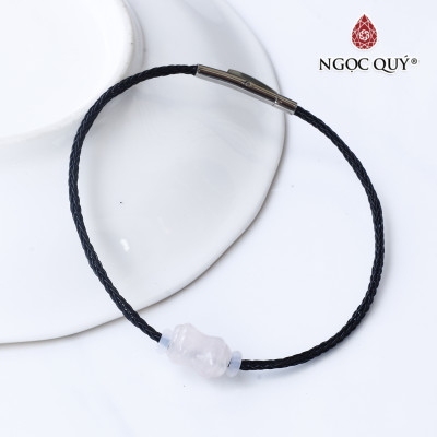 Vòng dây thép đá thạch anh hồng mệnh hỏa, thổ - Ngọc Quý Gemstones