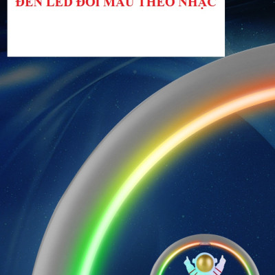 Đèn phi hành gia ,kết nối không dây loa bluetooth, USB  âm thanh trầm sống động ( Hàng nhập khẩu)