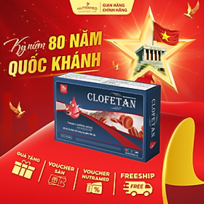 Viên uống Clofetan hỗ trợ tái tạo tiểu cầu, giảm nguy cơ xuất huyết, thiếu tiểu cầu (30 viên) - Nutramed