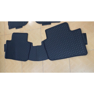 Thảm lót sàn cao su Honda City 2015- 2021- 2022 cao cấp loại đúc dày theo xe mẫu tổ ong chữ đỏ