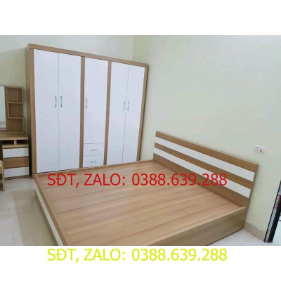 Combo Giường Tủ Gỗ