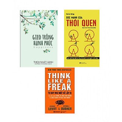 Combo Sách Kĩ Năng Gieo Trồng Hạnh Phúc (Tái Bản) + Sức Mạnh Của Thói Quen (Tái Bản) + Tư Duy Như Một Kẻ Lập Dị (Tái Bản)